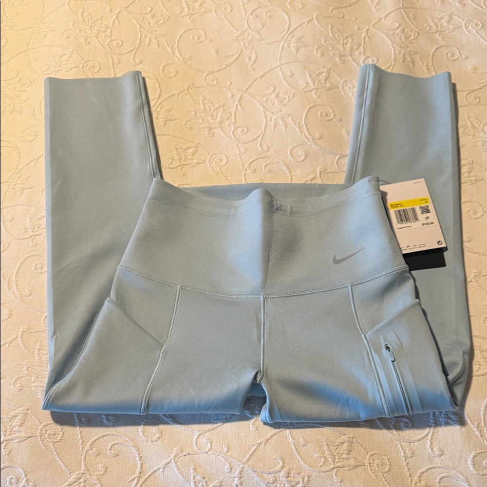 Nike Sky Blue Women's Cropped Leggings